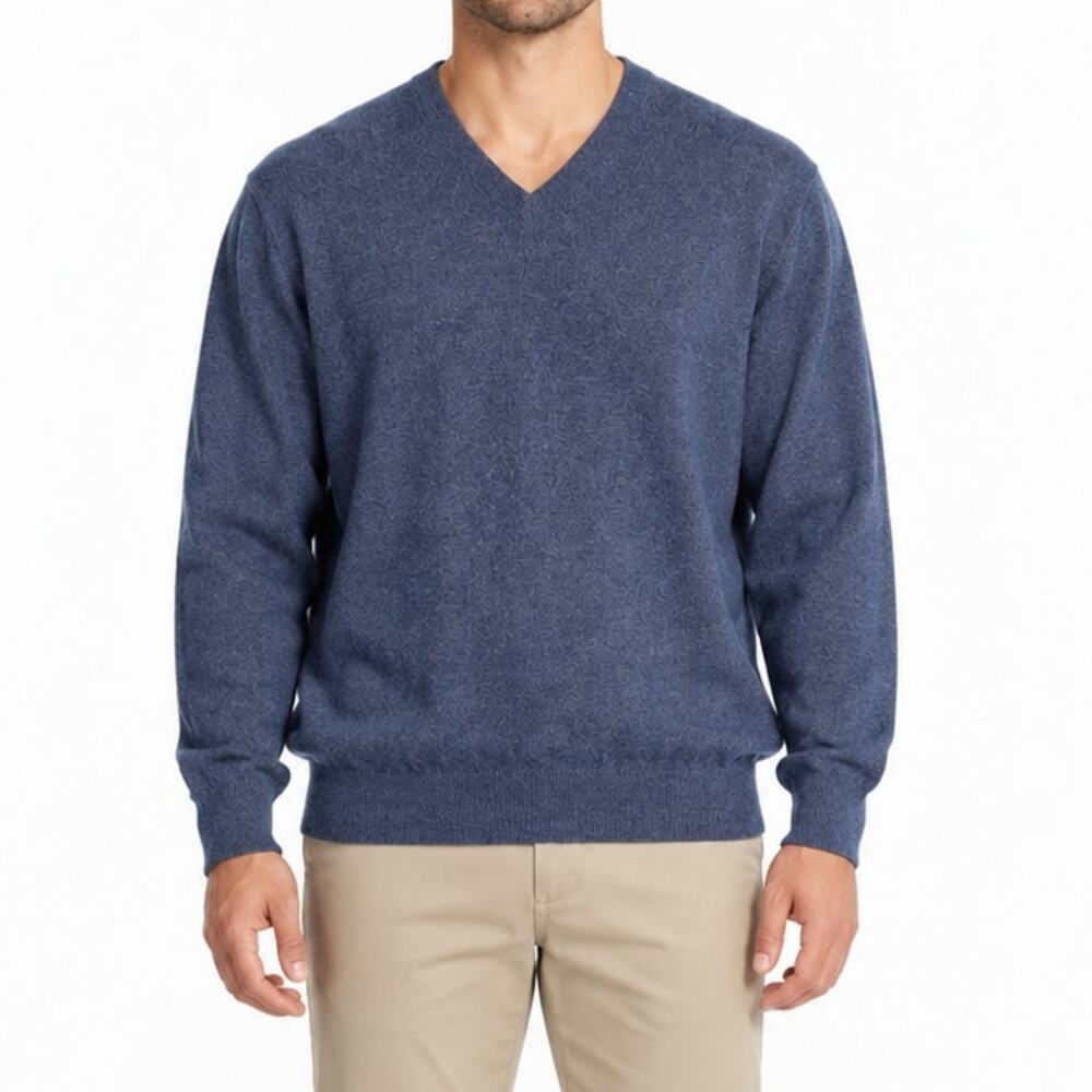 Turnbury 100% Cashmere V Neck Sweater Men’s L